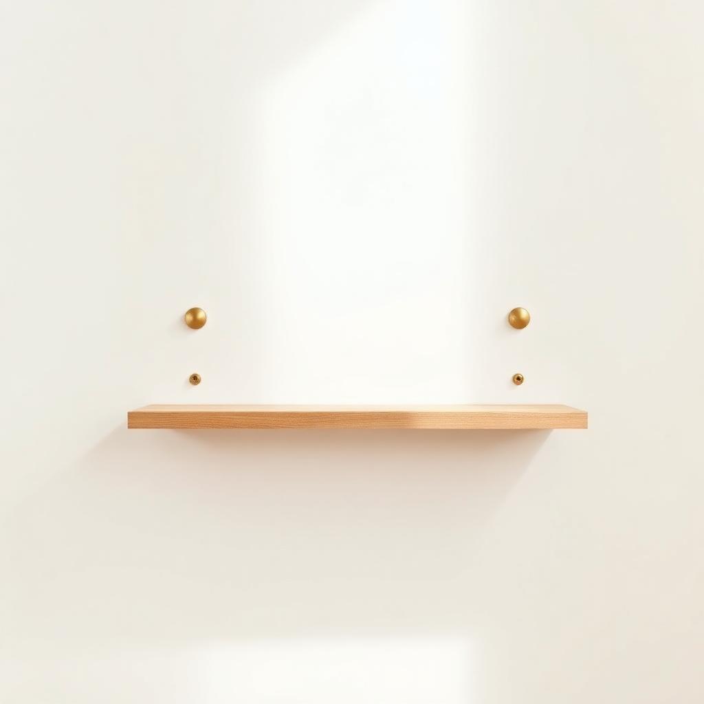 Floating Oak Shelf